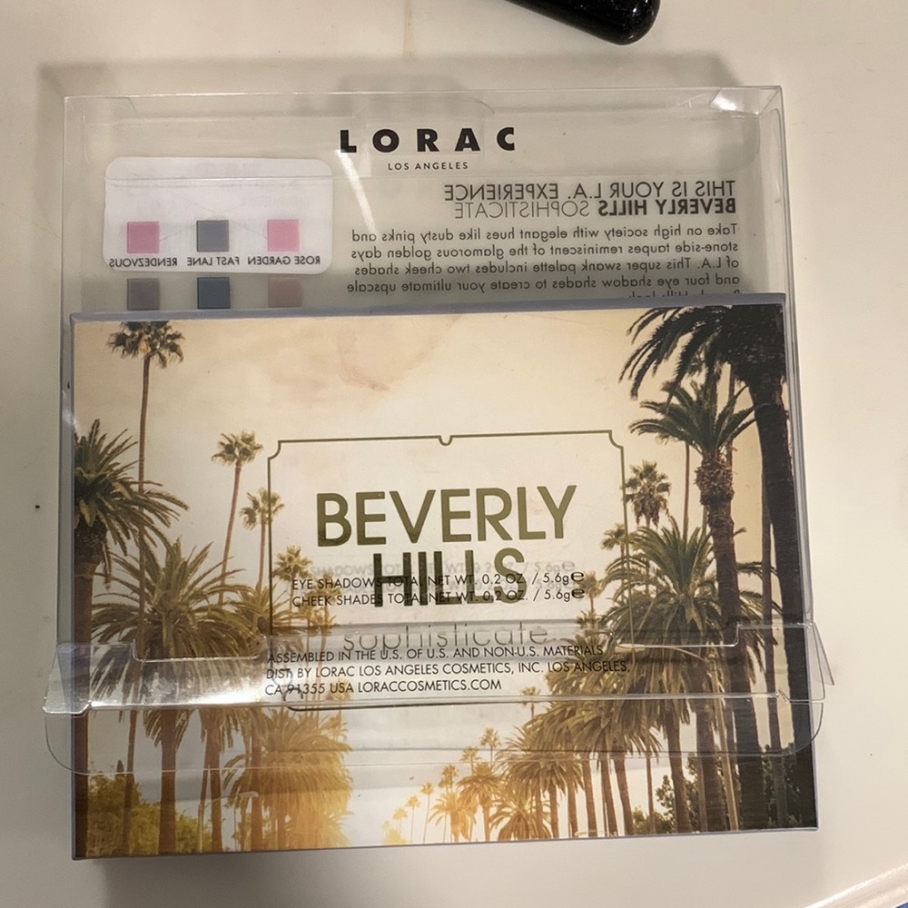 Lorac Beverly hills Sophisticated eyeshadow and cheek shades palette.